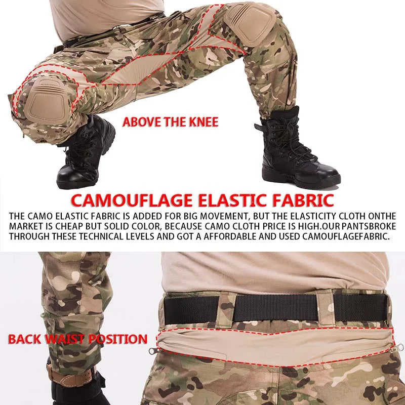 Average Joe up to 3xl-G3 Tactical Hunting Pants Multi-camo  Cargo Trousers
