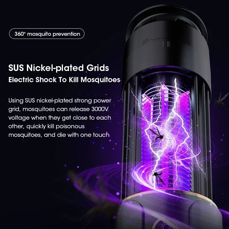 Our Choice !! Mosquito Killer Lamp 2-in-1 Anti-Mosquito  Zapper Rechargeable