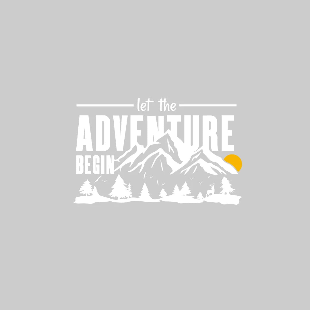 ALL NEW ! Let the adventure begin ,glass window/ body waterproof vinyl Decal
