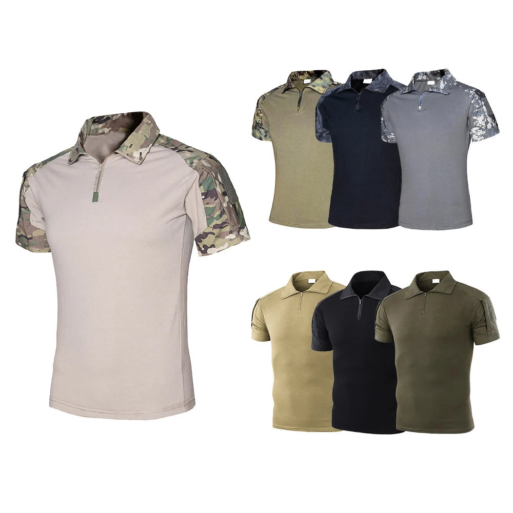 Tactical T-Shirts  Outdoor Sport Tee Quick Dry Short Sleeve Shirt