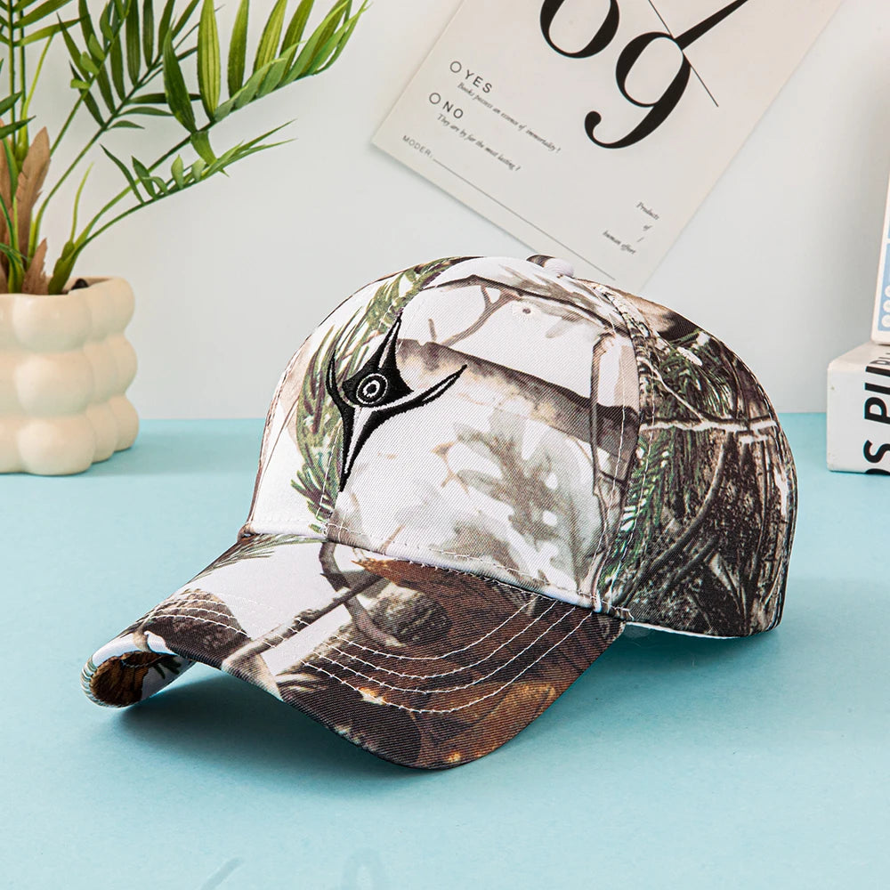 Super Deal! outdoor baseball style caps,black/brown camouflage