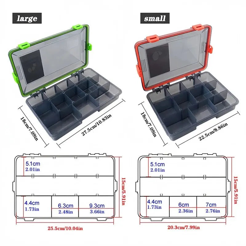 Fishing Tackle Box Tray Large Capacity Fishing Accessories /Goods-Orange color supply
