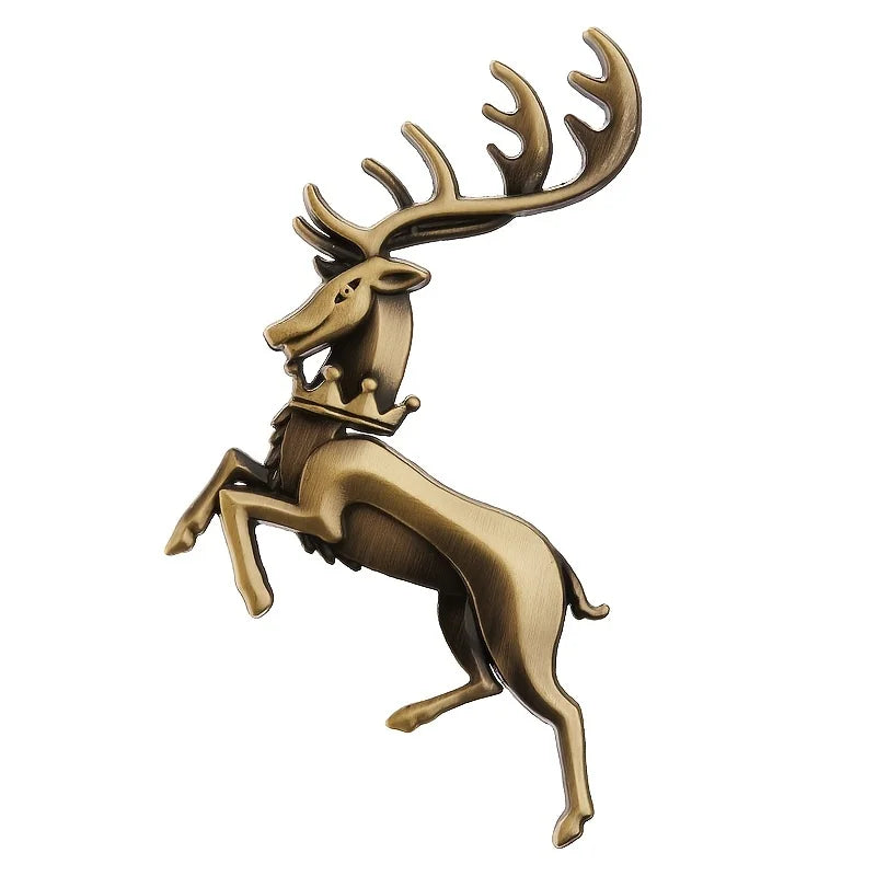 1 Pcs  Stag Elk Emblem Badge Sticker