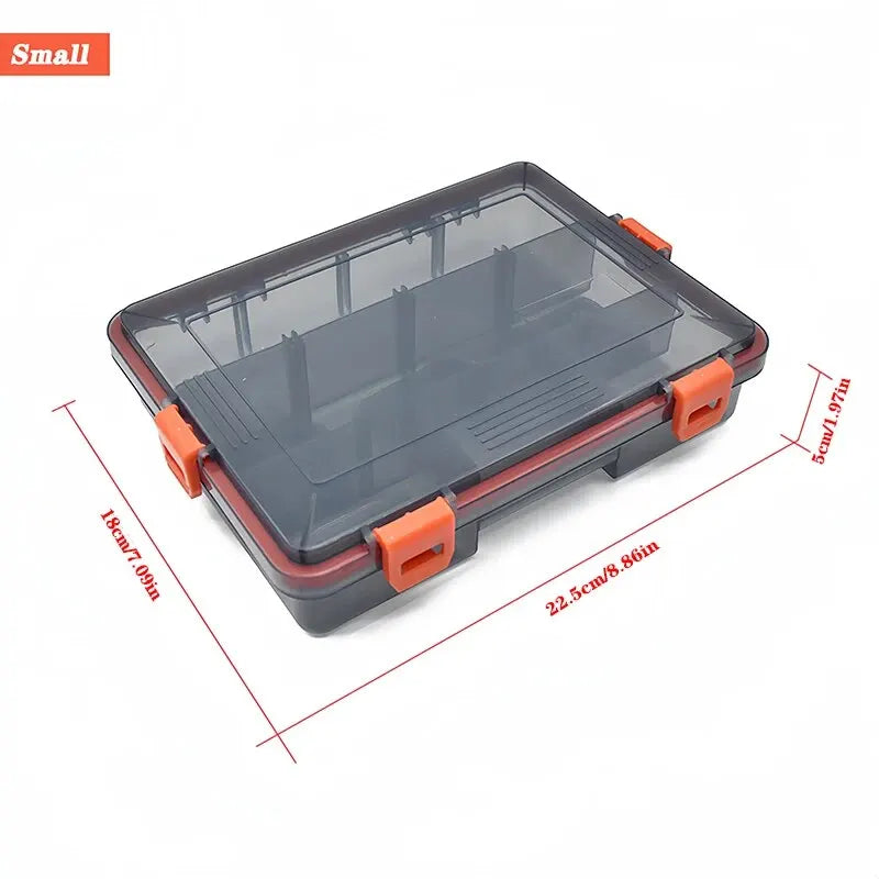 Fishing Tackle Box Tray Large Capacity Fishing Accessories /Goods-Orange color supply