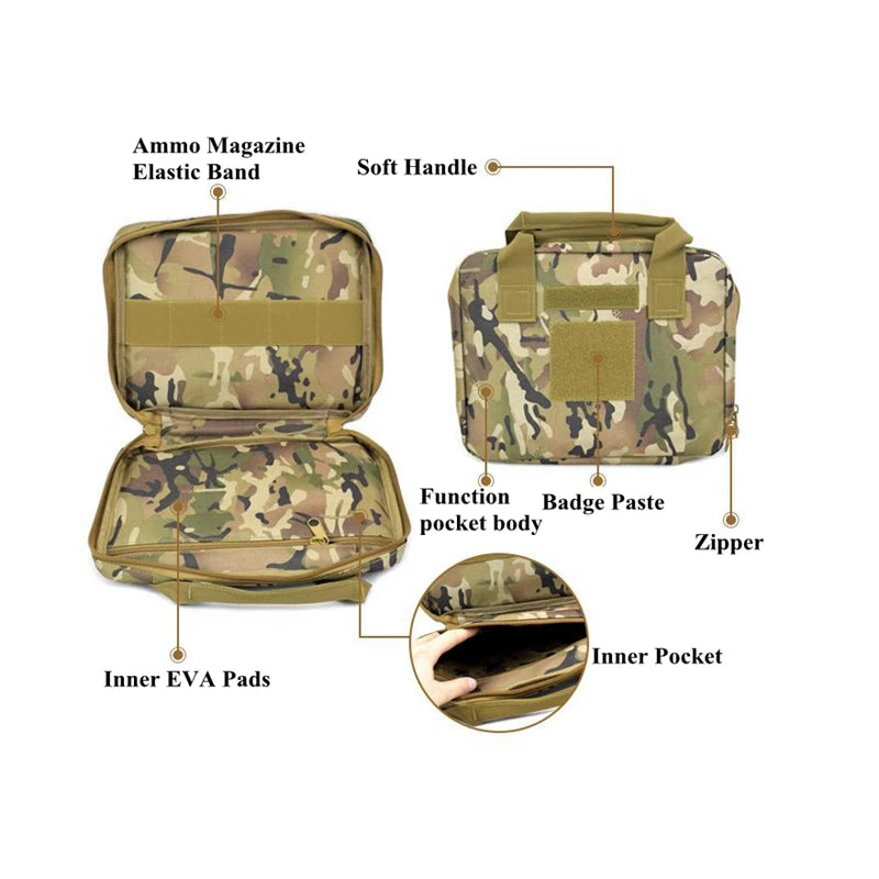 The Hottest ! Hand/Gun Pistol Carry Case Bag with Magazine Pouch
