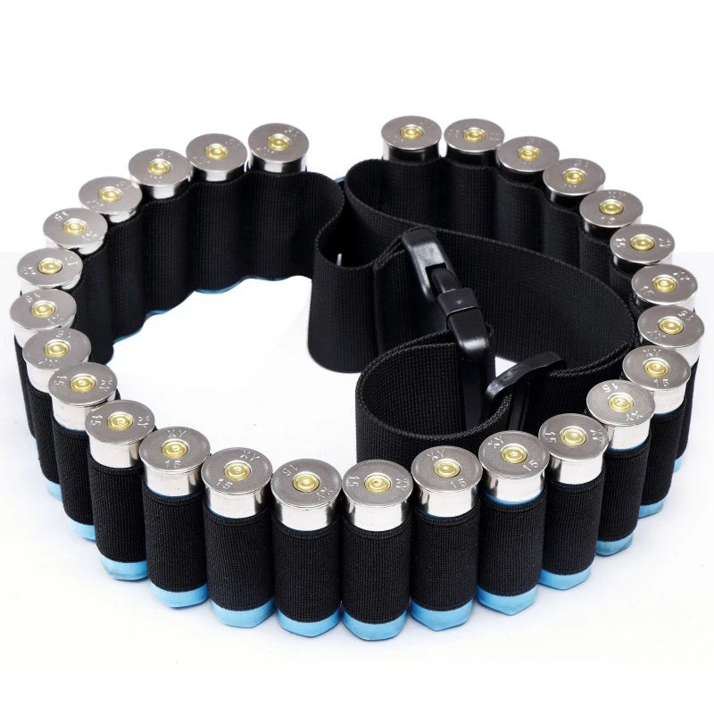 Tactical 27/30/50 Rounds Shotgun Bandolier Adjustable Shotgun Shell Ammo Holder 12 Gauge