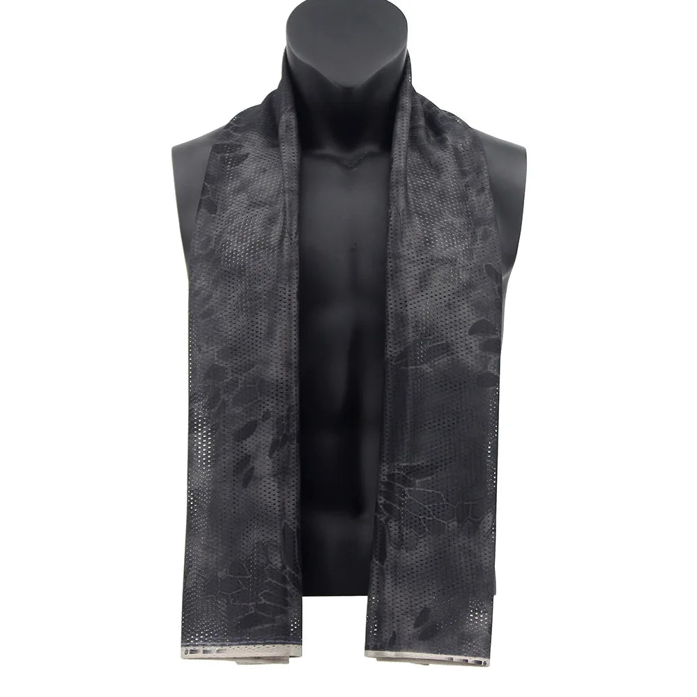 Hunting Mesh Breathable Scarf 165*48cm Tactical Bandana Special Operations Camouflage Face Towel Rifle Camouflage Net