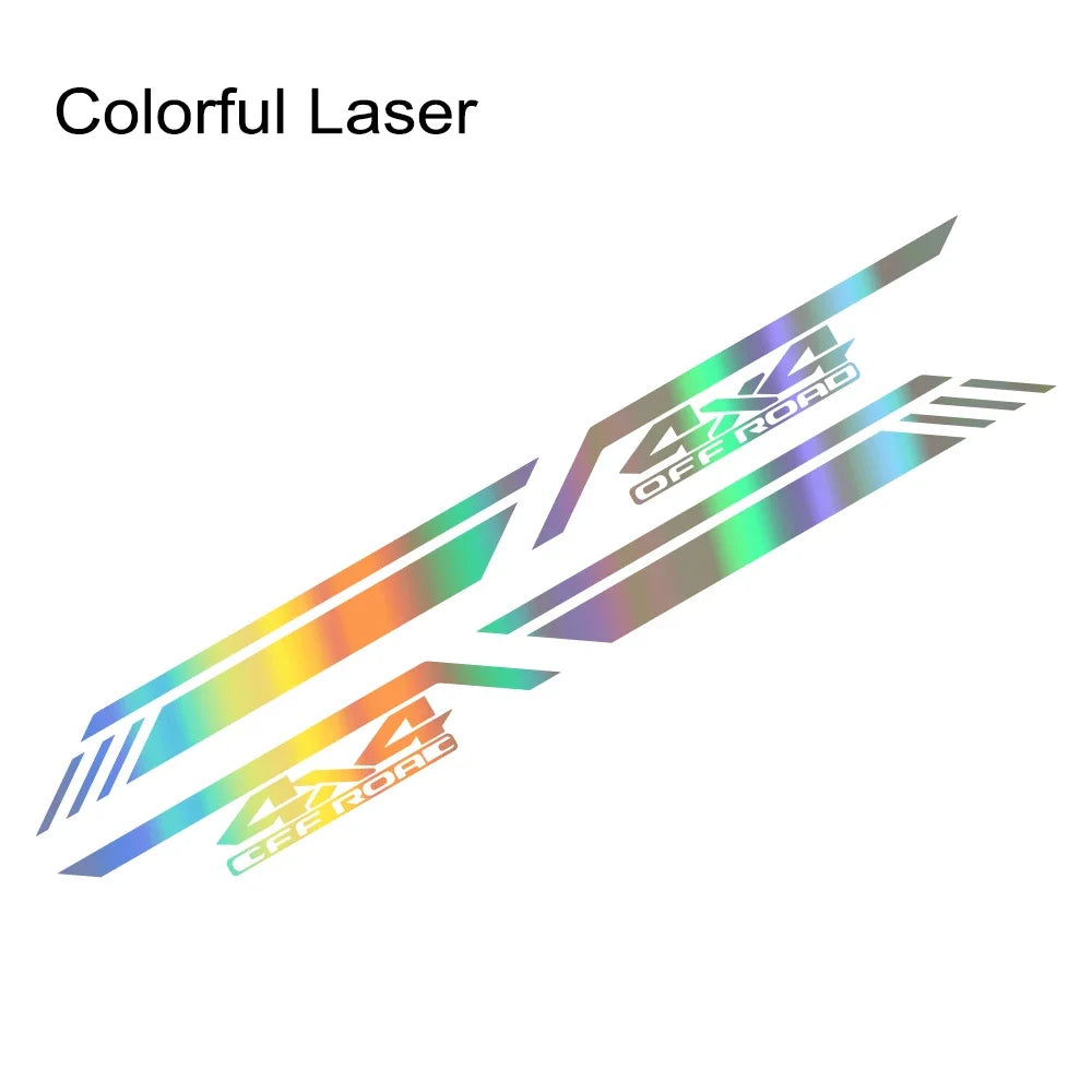 ALL NEW ! Fleetside Fender Style Graphic Decals 4X4 Off Road  Decal