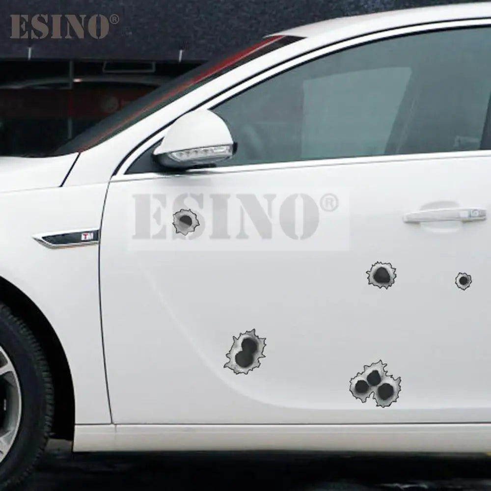 Now Available ! Gun Bullet Hole  PVC Waterproof Sticker