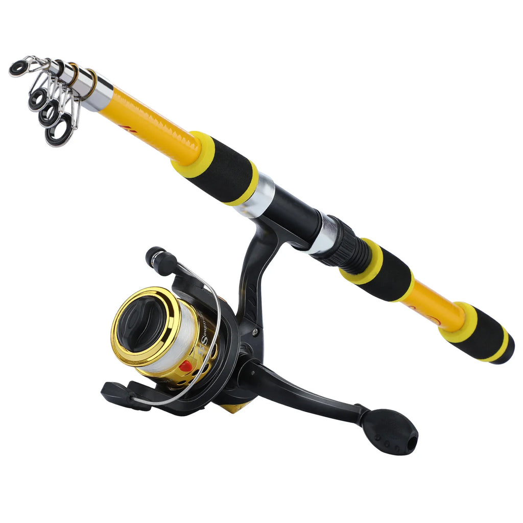 Timberline Special/// Fishing Rod and Reel Combo1.8M Telescopic Rod with Reel Max Drag Full Fishing Kit