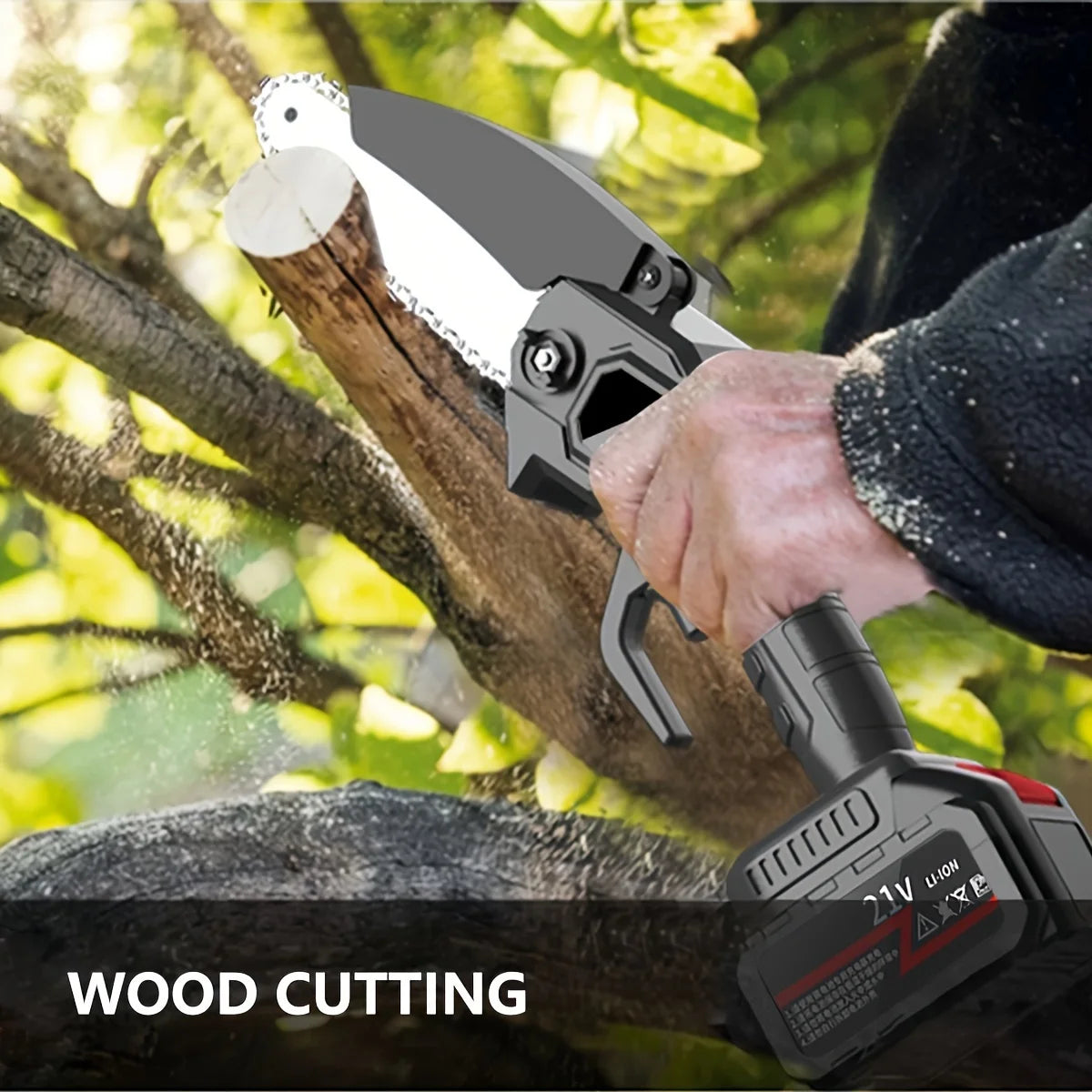 Hunters Dream Mini Cordless  Portable Handheld Chain Saw 4.7 Inch