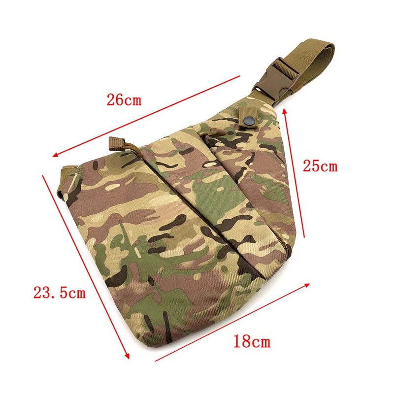 Multifunctional Concealed Tactical Storage Gun Bag Holster Men's Left /Right Nylon Shoulder Holster