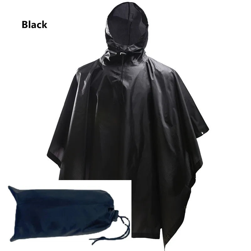 Outdoor Breathable Camouflage Poncho  Travel Rain Gear