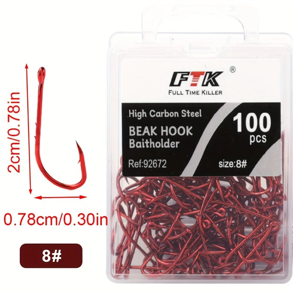 Size 4  Live BaitHolder Carp Fishing /Jig Worm Hooks Tackle