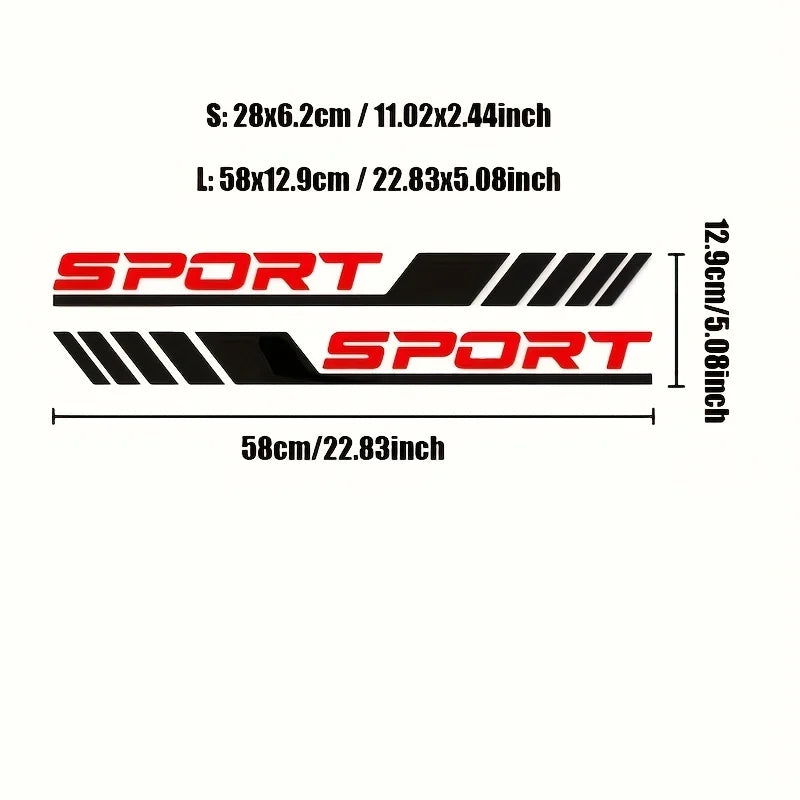 ALL NEW GRAPHIC ! 4pcs  Door Side Sport Diagonal Stripe Auto Door Decals
