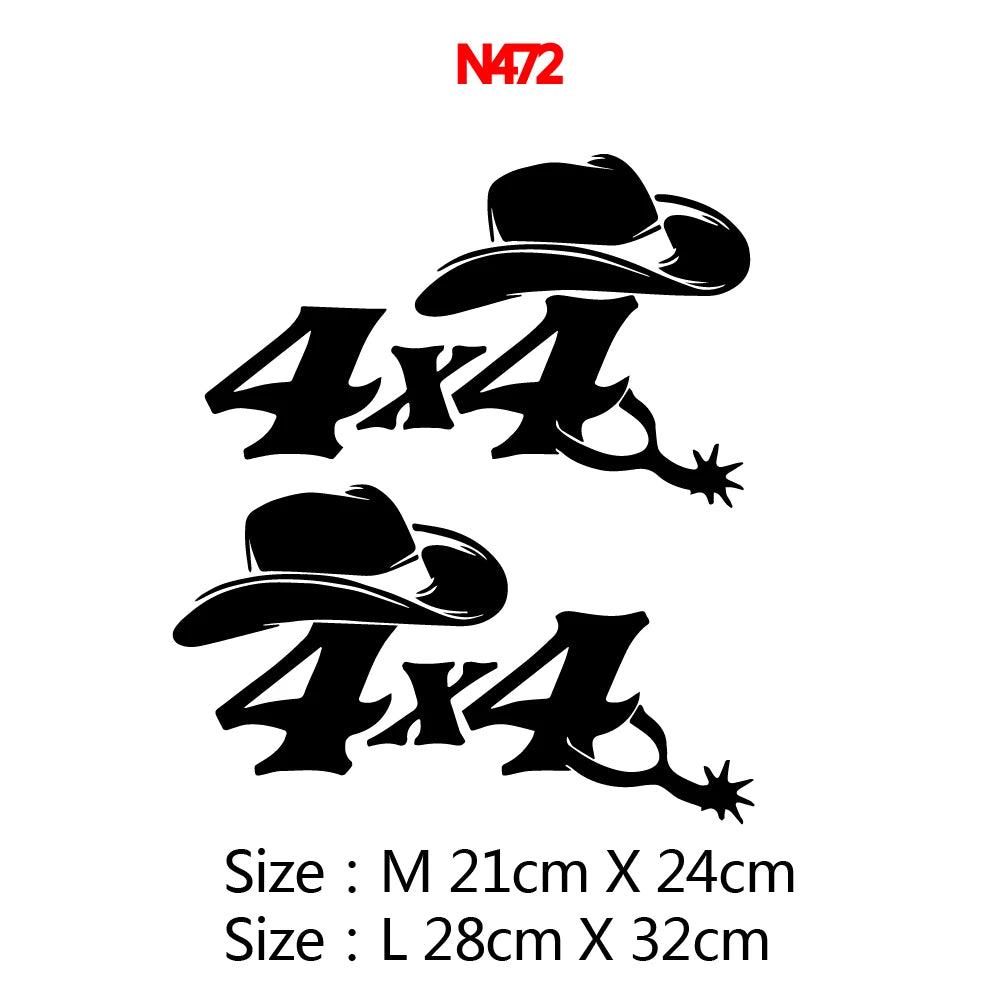 4X4 Mountain Series Decals Kit  (NEW)- Waterproof Vinyl Decal for All 4x4 Doors, Windows & Hood Adventurer's Choice
