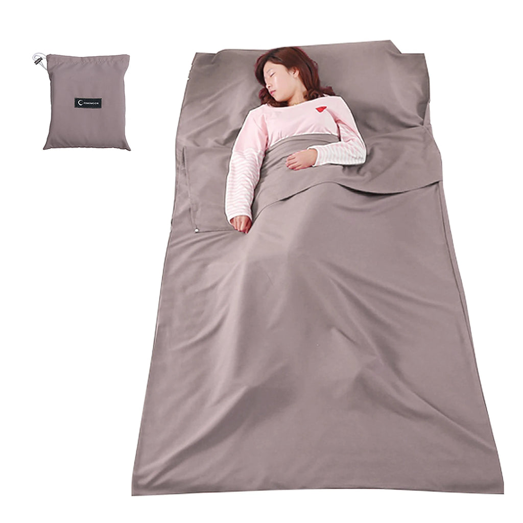 115cm*210cm Lightweight Sleeping Bag Liner Portable Multi-person Sleeping Sack Outdoor Camping