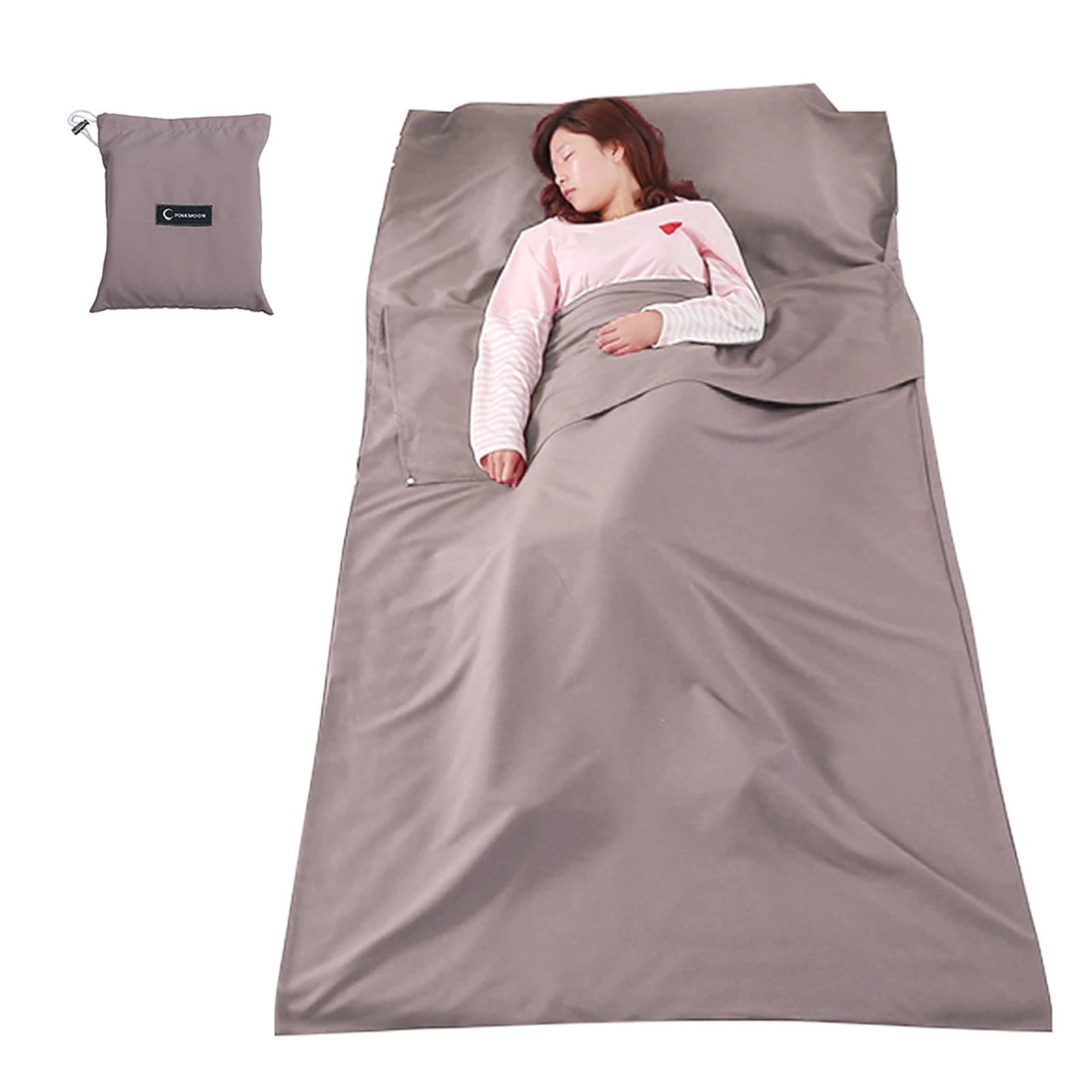 115cm*210cm Lightweight Sleeping Bag Liner Portable Multi-person Sleeping Sack Outdoor Camping
