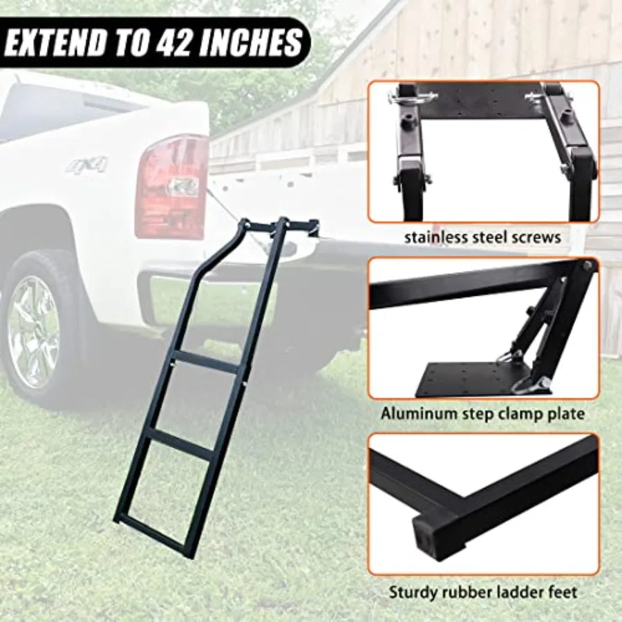 Pickup Truck Tailgate Ladder /Adjustable Universal Pickup Truck Bed Step