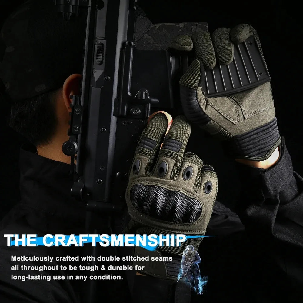 Touch Screen Tactical Gloves Outdoor Sport Paintball Hunting Airsoft Combat Cycling Anti-Skid Work Protection Full Finger Glove