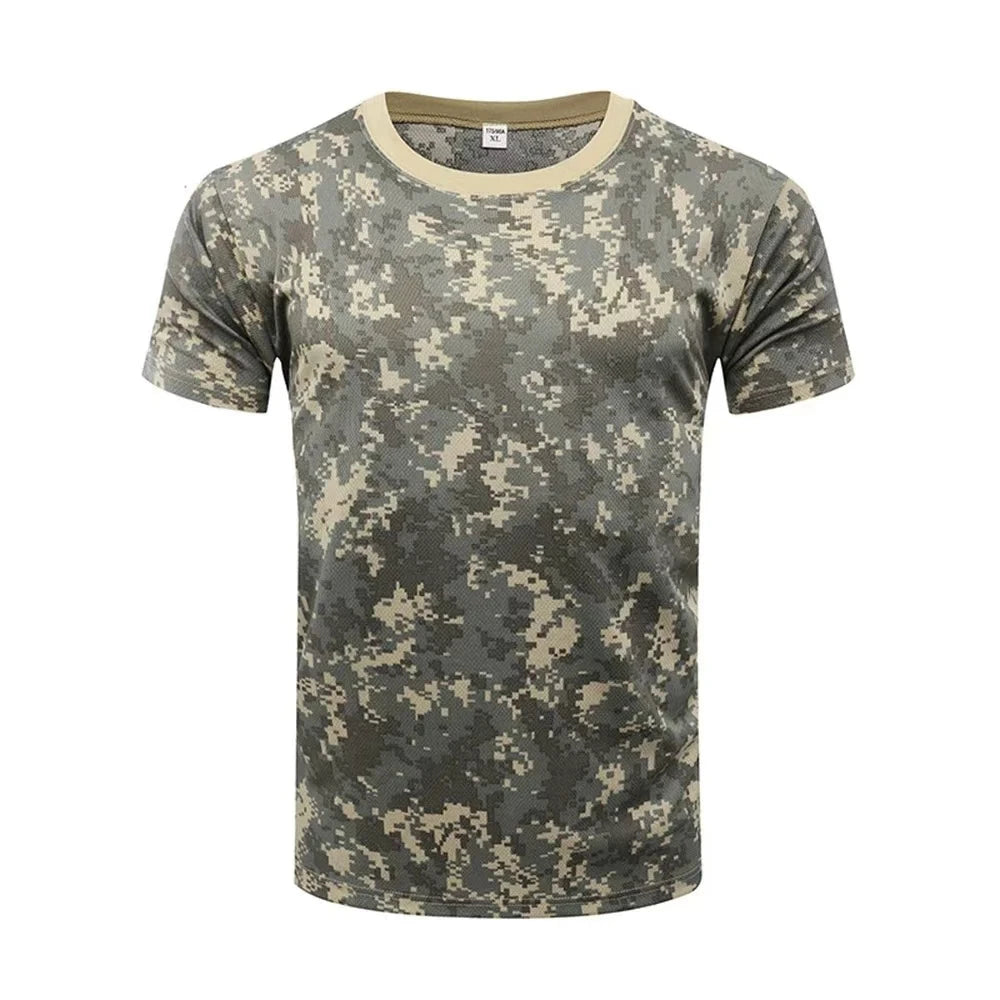 2026 New Summer Hunting Camouflage T-shirt Men Breathable