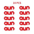 10 pack Red-Adjustable  Rope Buckle S Type Tension /  Fastener Kit Outdoor