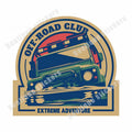 Outdoor Idenity-15 Kinds of Retro Off-road 4x4 Off-road PVC Vinyl Old School Stickers