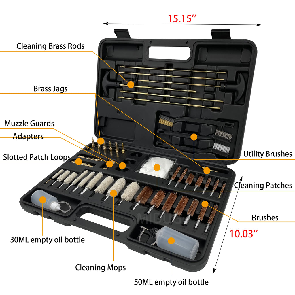 All New Item ! Universal Gun Cleaning Kit Professional Cleaning Tactical Rifle or Pistol