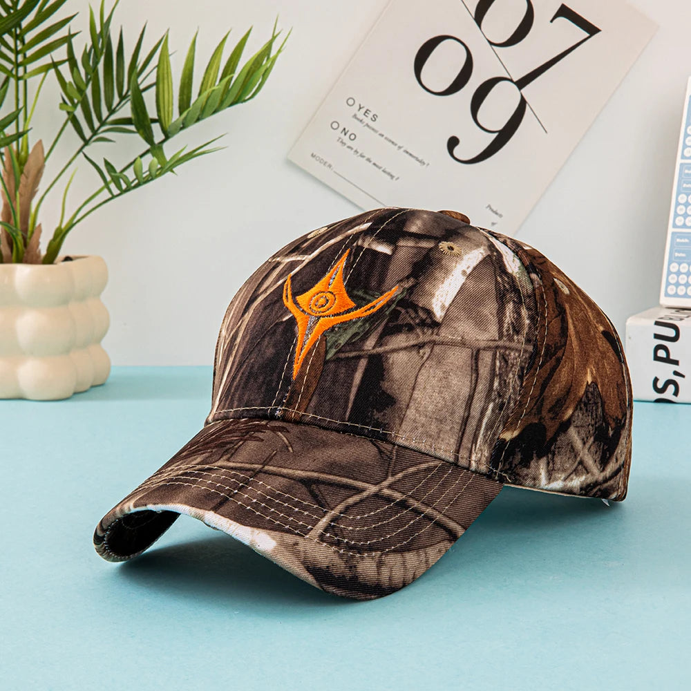 Super Deal! outdoor baseball style caps,black/brown camouflage