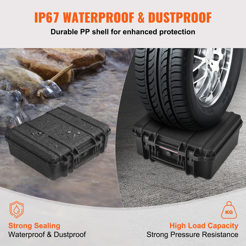 Best Seller ! Hard Pistol Cases with Pre-cut PU Foam Lining Waterproof Dust-proof Hard Lockable Pistol Case