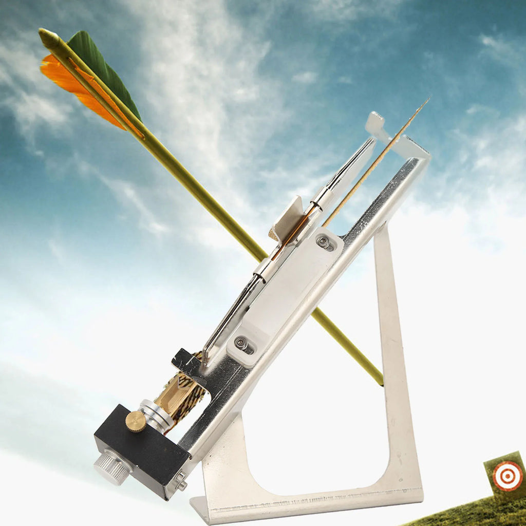 New Archery Fletching Tool Fletching Jig Stainless Steel Clear Scale Adjustable Anti Slip Feather Arrow Accessory