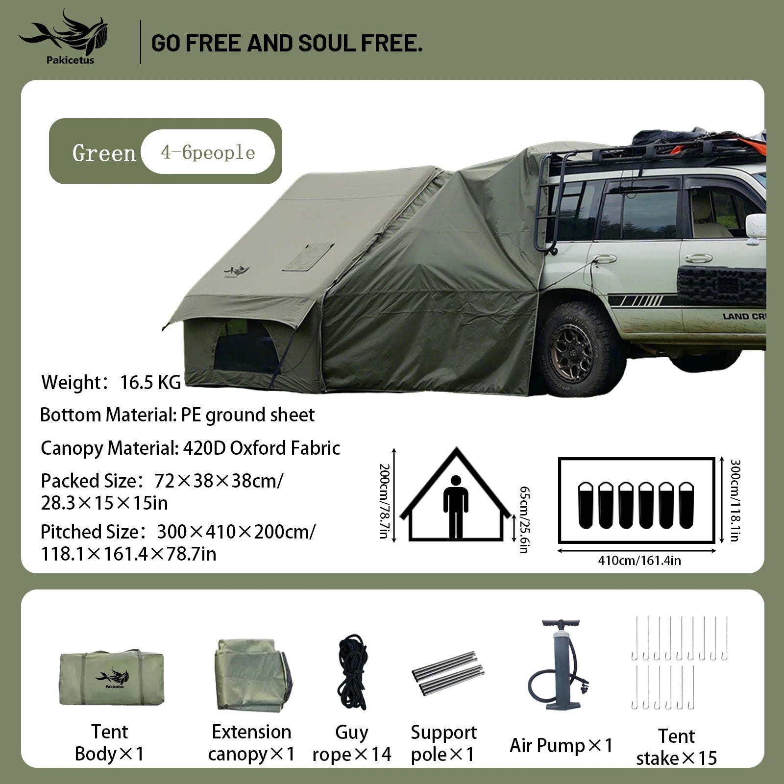 Quick Setup Inflatable Tent, Waterproof Family Tent for All Occasions, Portable Air Tent with Carry Bag