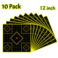 Dead Eye 12 Inch Bright Chevron Fluorescent Yellow Aiming Reaction Splash
