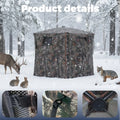 New Box! Pop-Up Hunting Blind Easy Setup Ground Shelter Outdoor Camo Blind with Storage for Deer Turkey Duck Archery Season