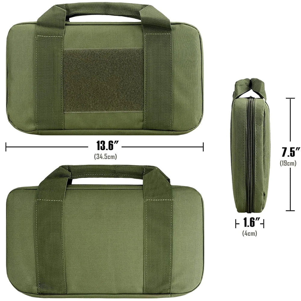 #1 Pistol Bag Concealed Carry Case Handgun Pouch with Magazine Storage Slot Pistol Accessories