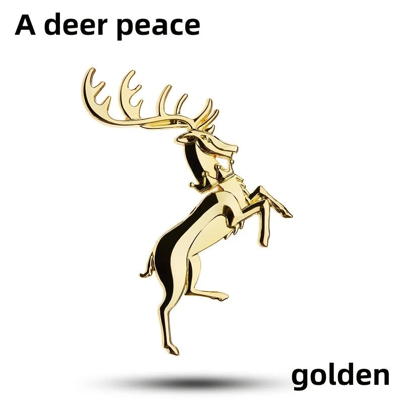 1 Pcs  Stag Elk Emblem Badge Sticker