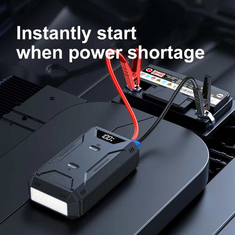 AUTO Battery Jump Starter Digital Display Portable  26800mAh  Emergency Battery Booster